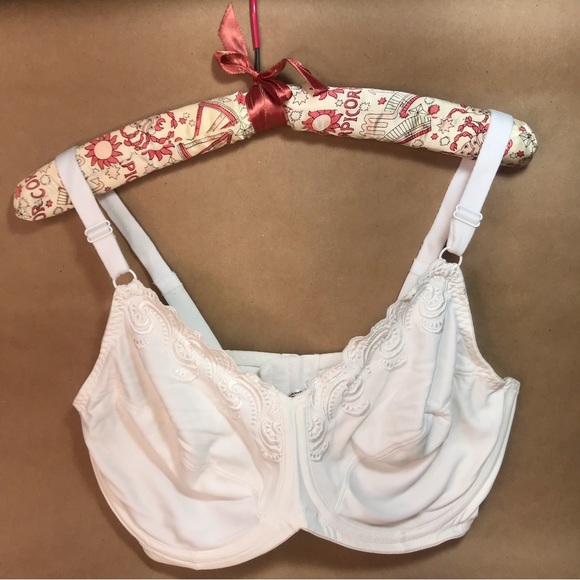 Lilyette White Full Coverage Minimizer Non-Padded Underwire Bra 0417 Size 42D - Picture 3 of 16